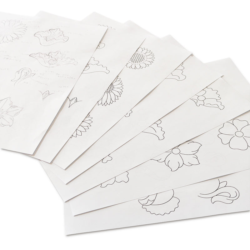 サムライクラフト カービングパターンブック フラワー集 A 【No.002