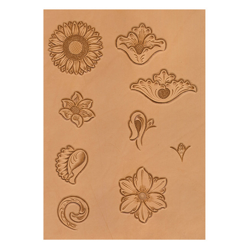 サムライクラフト カービングパターンブック フラワー集 A 【No.002】 立田 良徳著 レザークラフト 本