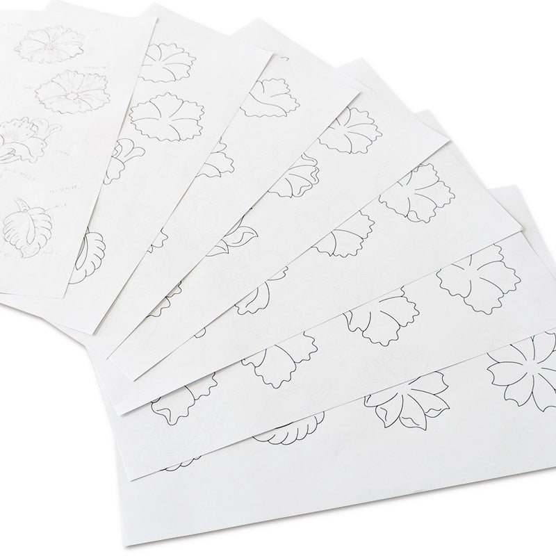 サムライクラフト カービングパターンブック フラワー集 C 【No.004