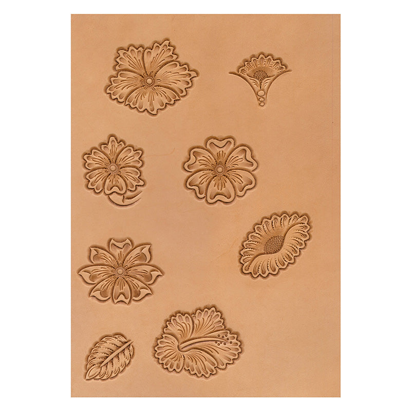 サムライクラフト カービングパターンブック フラワー集 D 【No.005】 立田 良徳著 レザークラフト 本