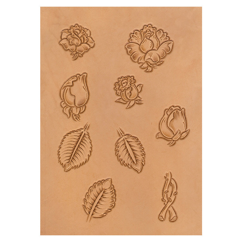 サムライクラフト カービングパターンブック フラワー集 E 【No.007】 立田 良徳著 レザークラフト 本