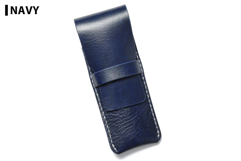 サムライクラフト 2本挿しペンケース ペンシース フラップ差込式 縦型ペンケース筆入れ シンプル ルガトショルダー