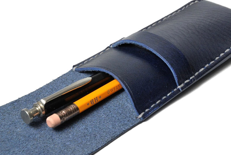 サムライクラフト 2本挿しペンケース ペンシース フラップ差込式 縦型ペンケース筆入れ シンプル ルガトショルダー