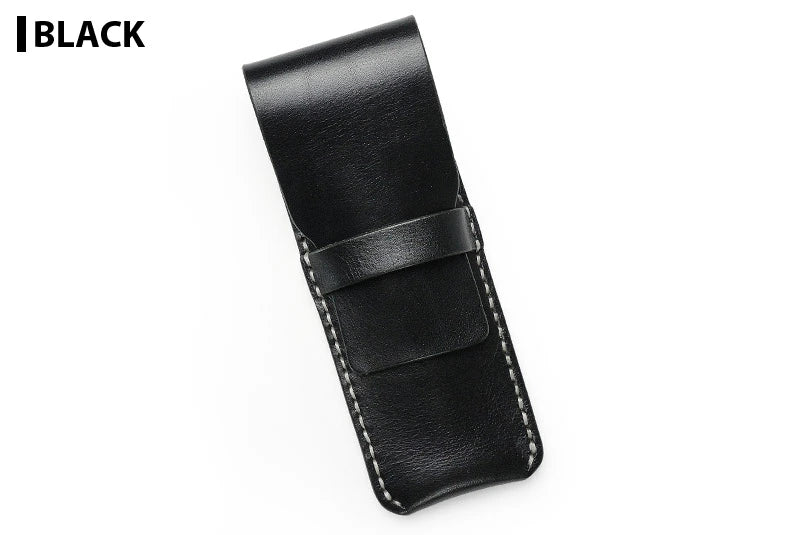 サムライクラフト 2本挿しペンケース ペンシース フラップ差込式 縦型ペンケース筆入れ シンプル ルガトショルダー