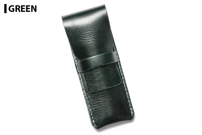 サムライクラフト 2本挿しペンケース ペンシース フラップ差込式 縦型ペンケース筆入れ シンプル ルガトショルダー