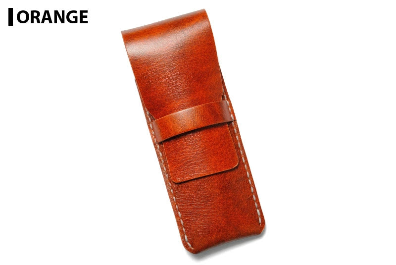 サムライクラフト 2本挿しペンケース ペンシース フラップ差込式 縦型ペンケース筆入れ シンプル ルガトショルダー