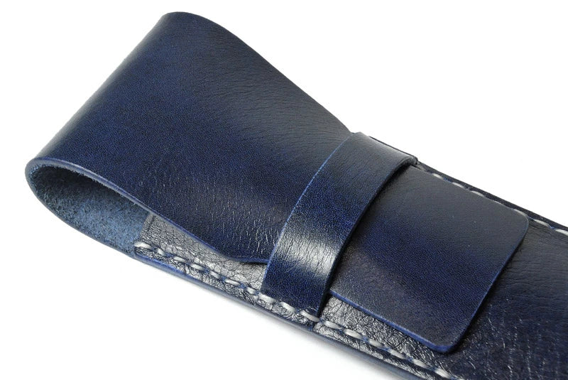 サムライクラフト 2本挿しペンケース ペンシース フラップ差込式 縦型ペンケース筆入れ シンプル ルガトショルダー