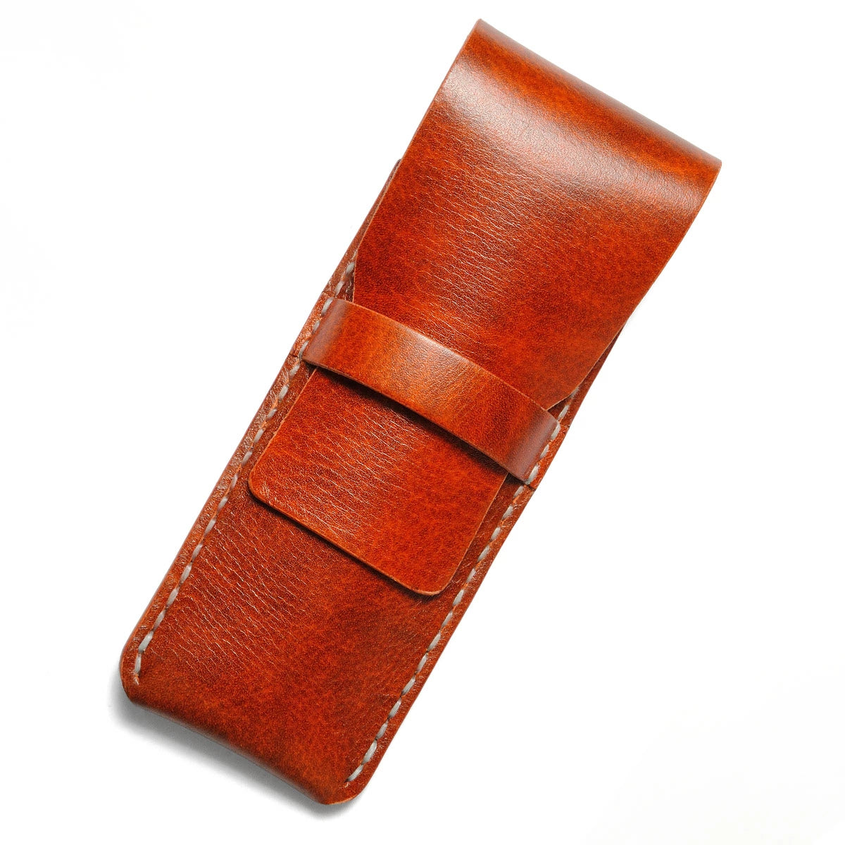 サムライクラフト 2本挿しペンケース ペンシース フラップ差込式 縦型ペンケース筆入れ シンプル ルガトショルダー