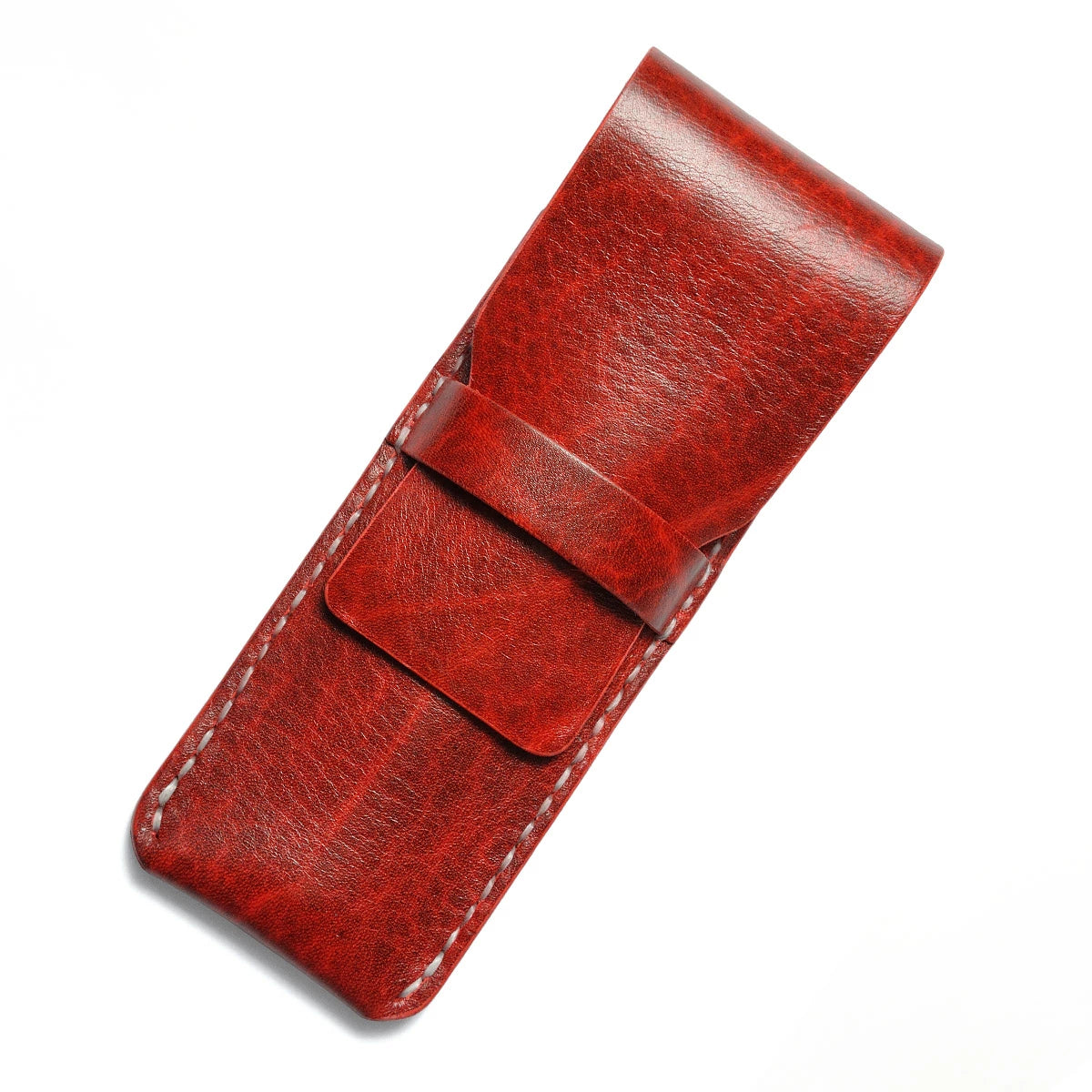 サムライクラフト 2本挿しペンケース ペンシース フラップ差込式 縦型ペンケース筆入れ シンプル ルガトショルダー