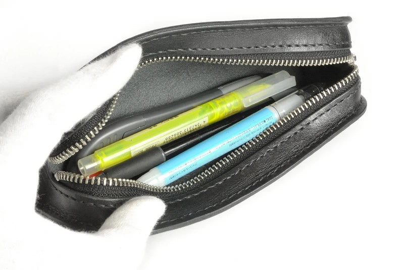 サムライクラフト ペンケース 筆入れ ファスナータイプ サドルレザー オイルレザー