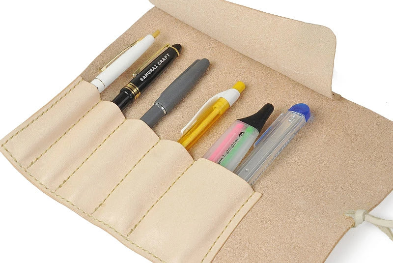サムライクラフト ペンケース 筆入れ ロールペンケース サドルベーシック オイルレザー
