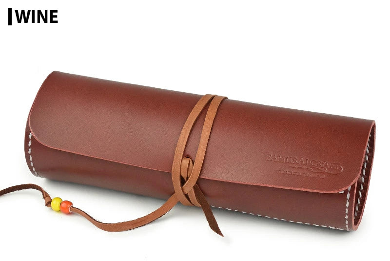 サムライクラフト ペンケース 筆入れ ロールペンケース サドルベーシック オイルレザー