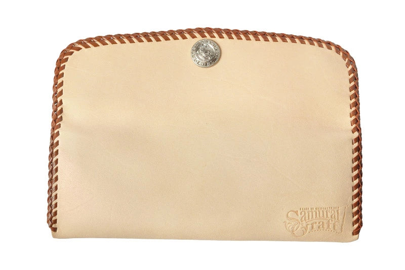 サムライクラフト フラップペンケース ペンケース 筆入れ サドルベーシック ダブルステッチ