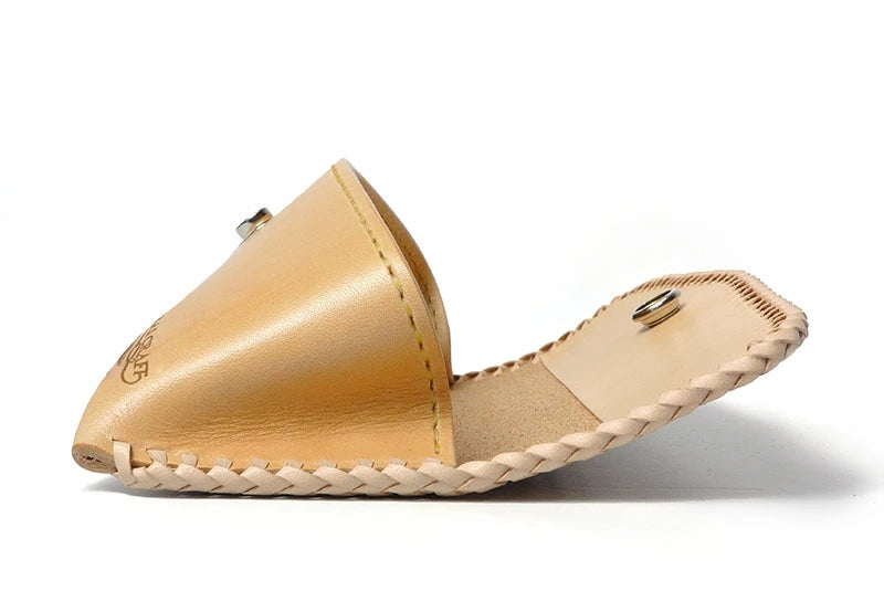 サムライクラフト フラップペンケース ペンケース 筆入れ ツーリングレザー バスケットウィーブスタンピング ダブルステッチ