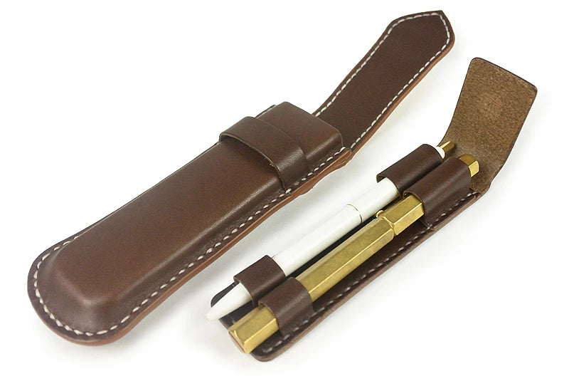 サムライクラフト ペンケース 拵（こしらえ） ペン鞘 筆入れ 印伝 サドルベーシック オイルレザー