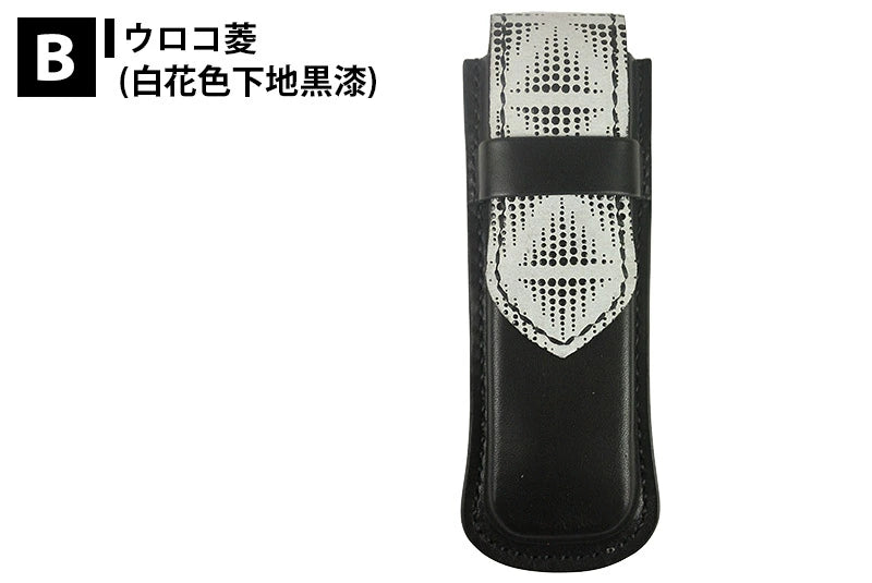 サムライクラフト ペンケース 拵（こしらえ） ペン鞘 筆入れ 印伝 サドルベーシック オイルレザー