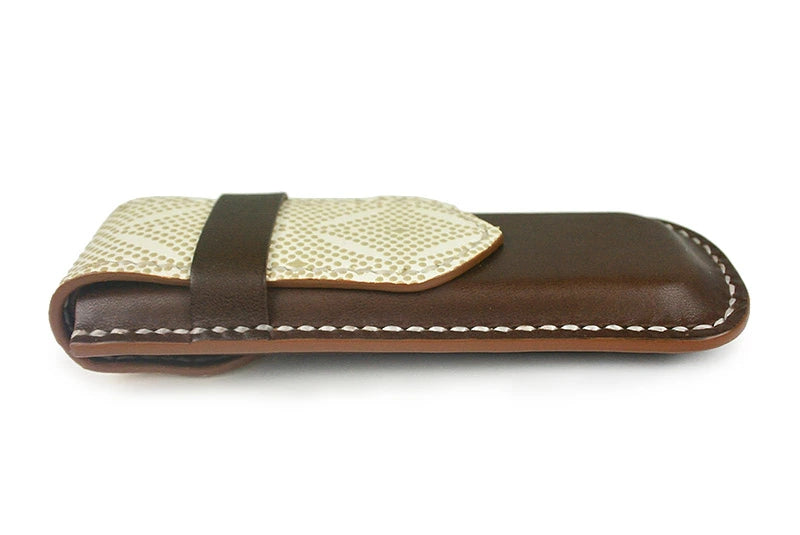 サムライクラフト ペンケース 拵（こしらえ） ペン鞘 筆入れ 印伝 サドルベーシック オイルレザー