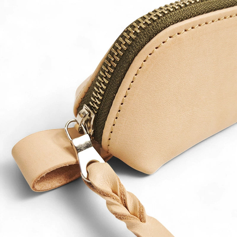 サムライクラフト ペンケース 筆入れ ファスナータイプ 山型 オイルレザー サドルレザー