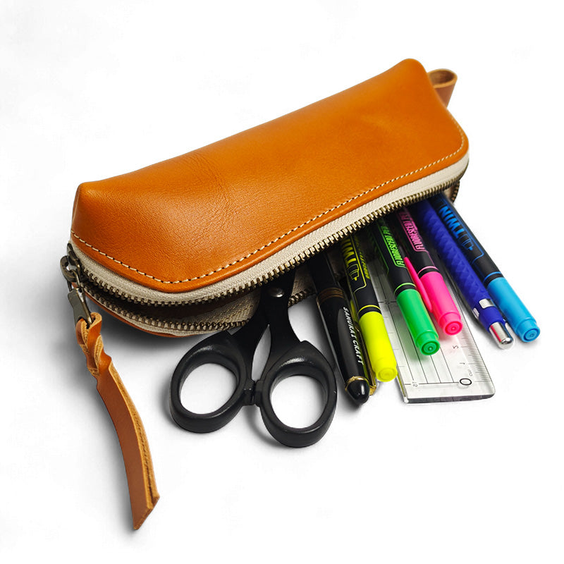 サムライクラフト 山型 ペンケース オイルレザー