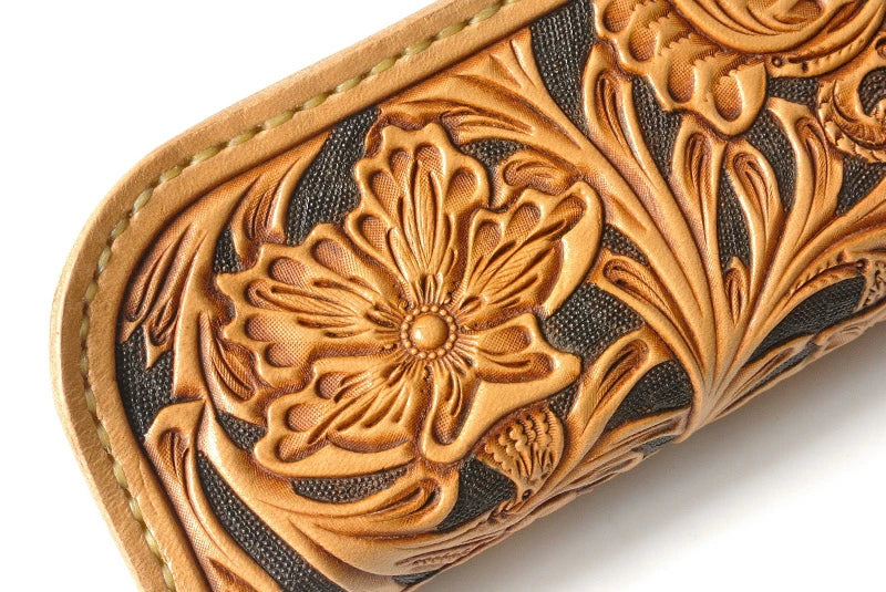 サムライクラフト ペンケース 筆入れ ファスナータイプ シェリダンスタイルカービング