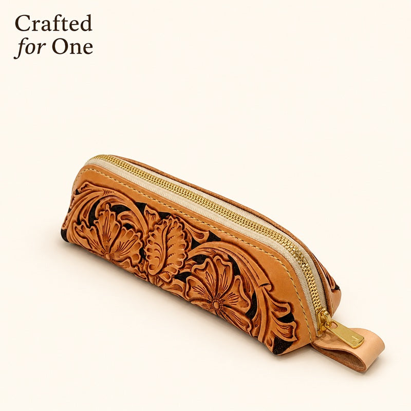 サムライクラフト シェリダンスタイルカービング ペンケース-Crafted for One-