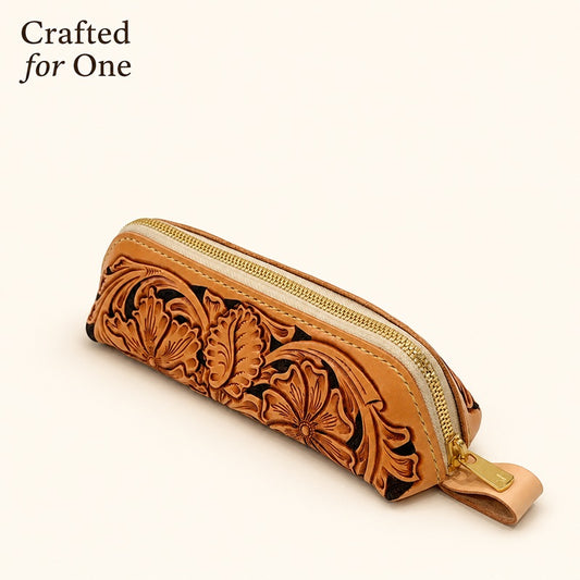 サムライクラフト シェリダンスタイルカービング ペンケース-Crafted for One-
