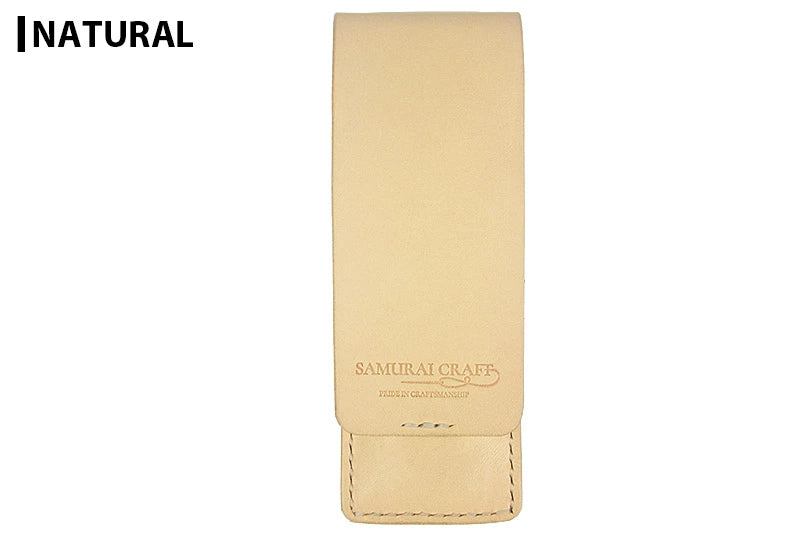 サムライクラフト 2本挿しペンケース ペンシース 縦型ペンケース 筆入れ シンプル サドルレザー オイルレザー