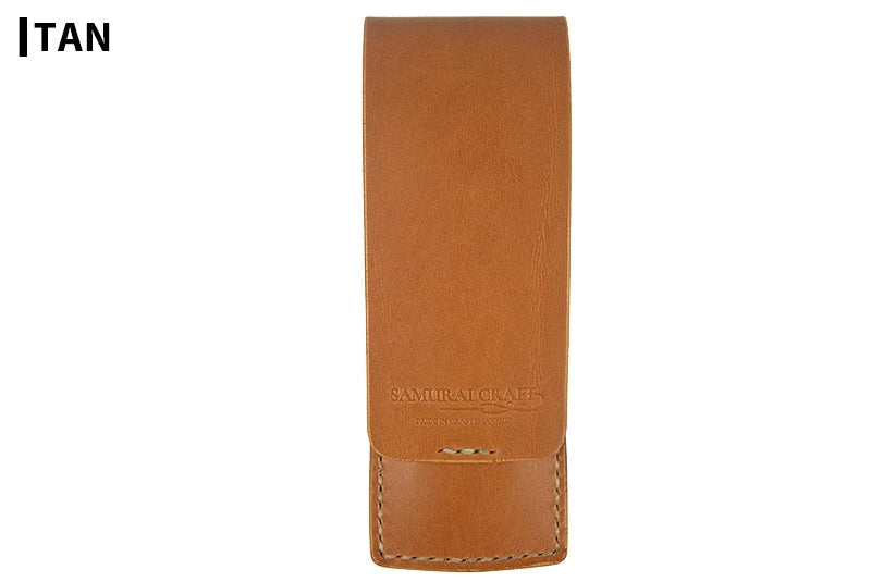 サムライクラフト 2本挿しペンケース ペンシース 縦型ペンケース 筆入れ シンプル サドルレザー オイルレザー