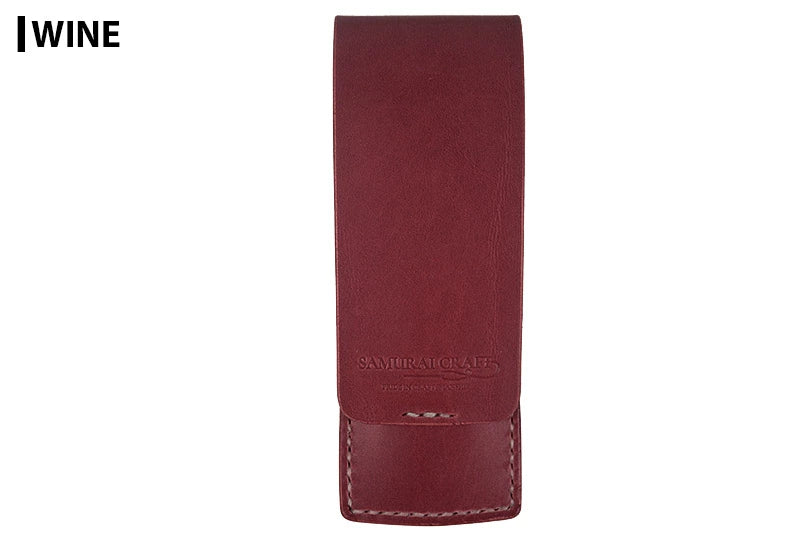 サムライクラフト 2本挿しペンケース ペンシース 縦型ペンケース 筆入れ シンプル サドルレザー オイルレザー