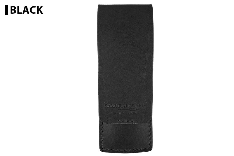 サムライクラフト 2本挿しペンケース ペンシース 縦型ペンケース 筆入れ シンプル サドルレザー オイルレザー