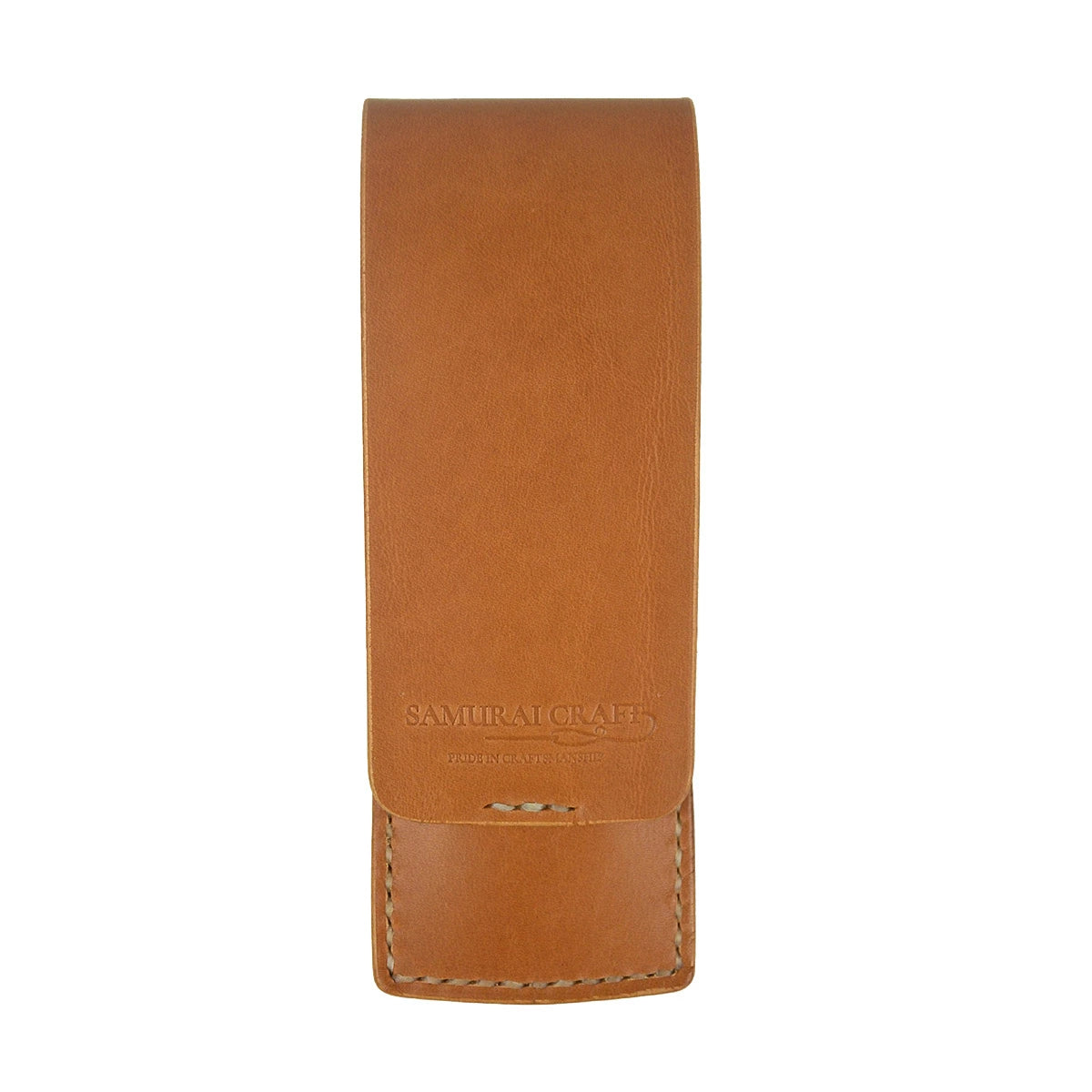 サムライクラフト 2本挿しペンケース ペンシース 縦型ペンケース 筆入れ シンプル サドルレザー オイルレザー