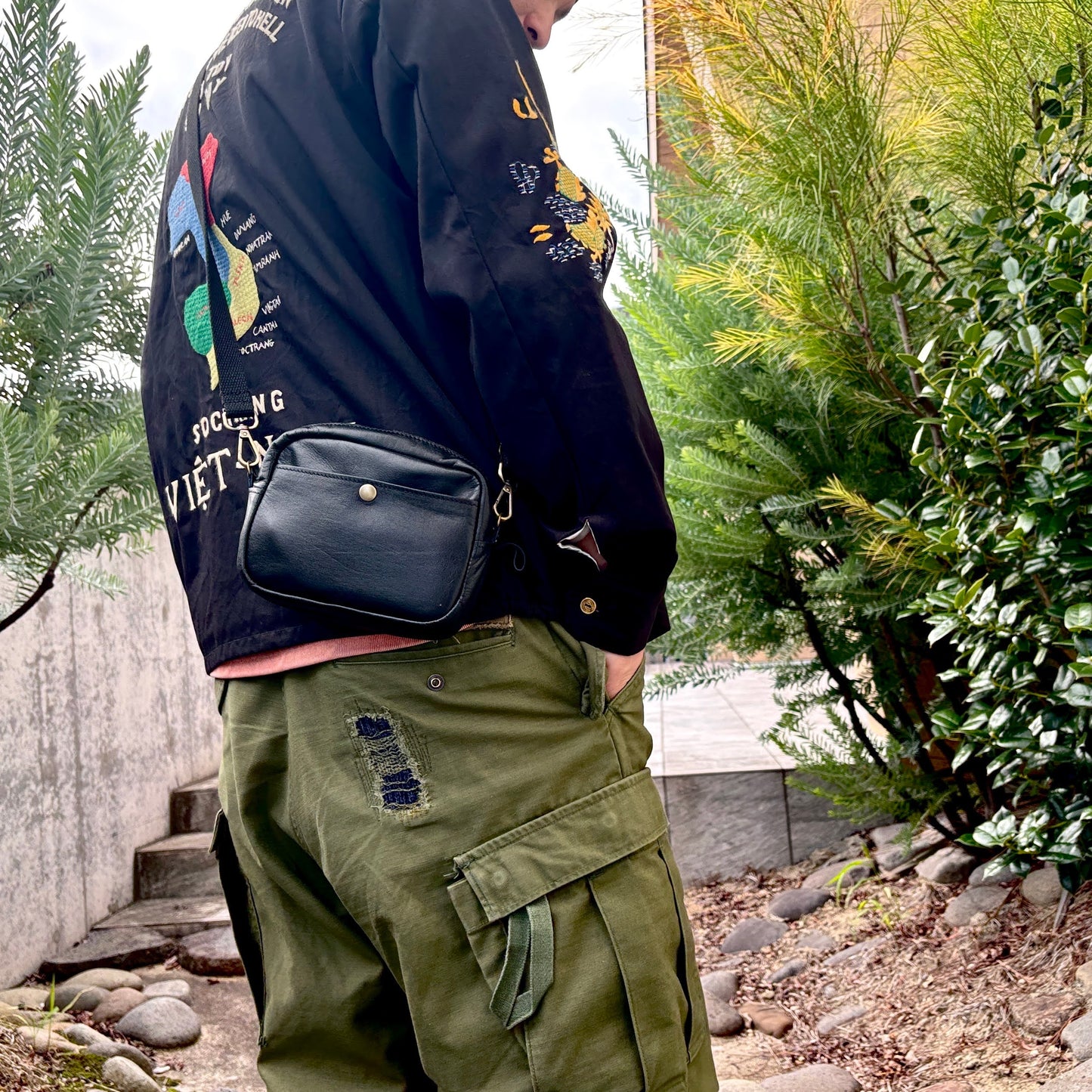 サムライクラフト スマホショルダー 横型 ミニショルダーバッグ