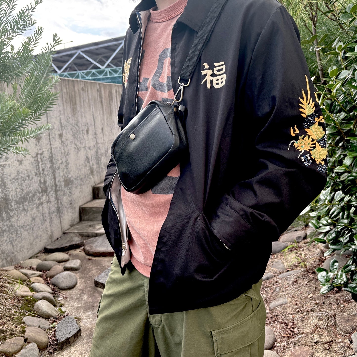 サムライクラフト スマホショルダー 横型 ミニショルダーバッグ