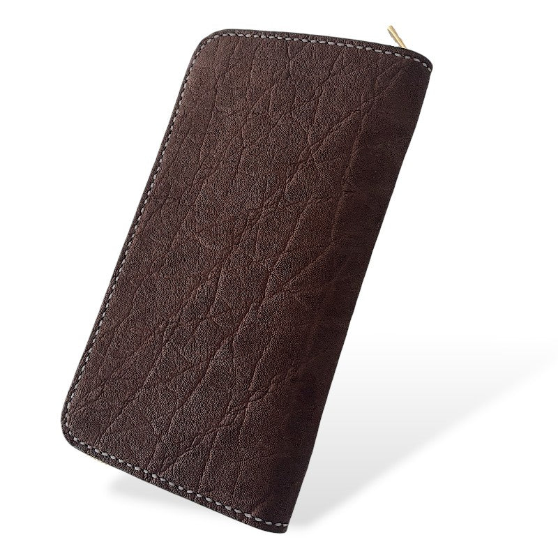 サムライクラフト  オーガナイザー財布 エレファントレザー - ブラウン -