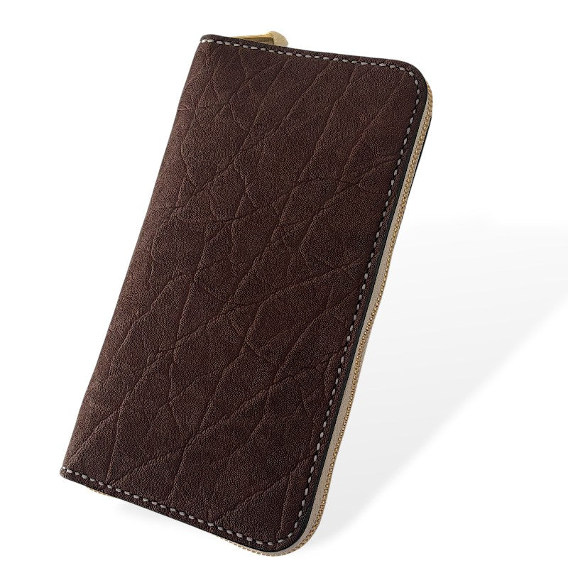 サムライクラフト  オーガナイザー財布 エレファントレザー - ブラウン -