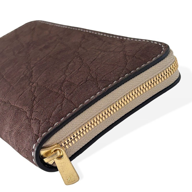 サムライクラフト  オーガナイザー財布 エレファントレザー - ブラウン -