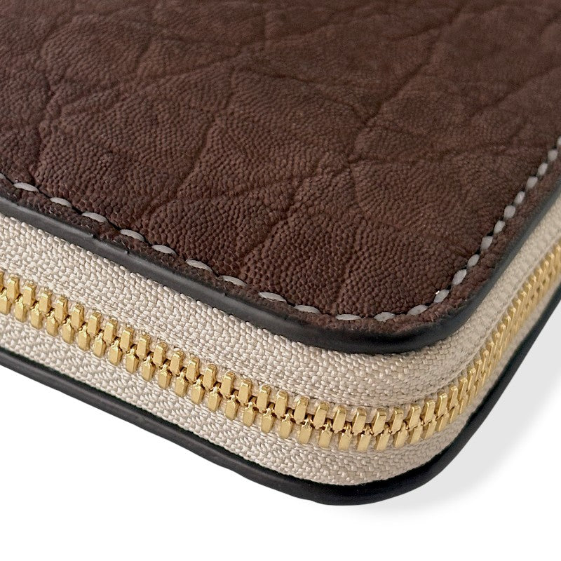 サムライクラフト  オーガナイザー財布 エレファントレザー - ブラウン -