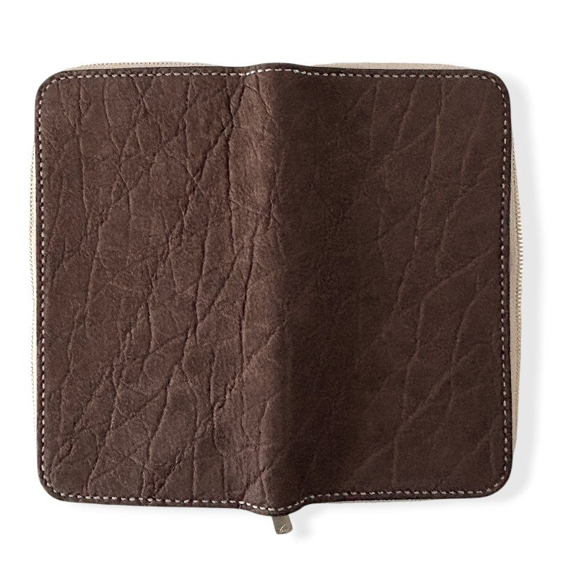 サムライクラフト  オーガナイザー財布 エレファントレザー - ブラウン -