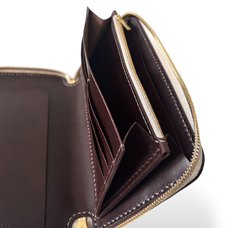 サムライクラフト  オーガナイザー財布 エレファントレザー - ブラウン -