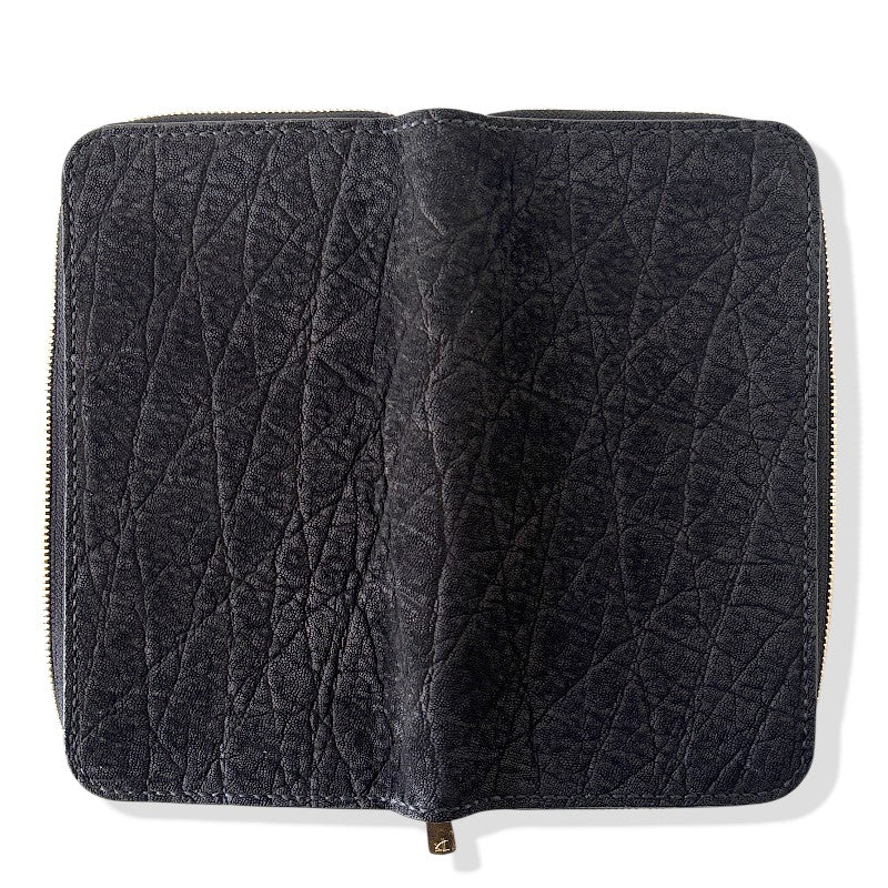 サムライクラフト  オーガナイザー財布 エレファントレザー - ブラック -