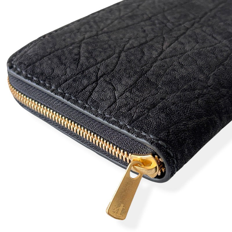 サムライクラフト  オーガナイザー財布 エレファントレザー - ブラック -