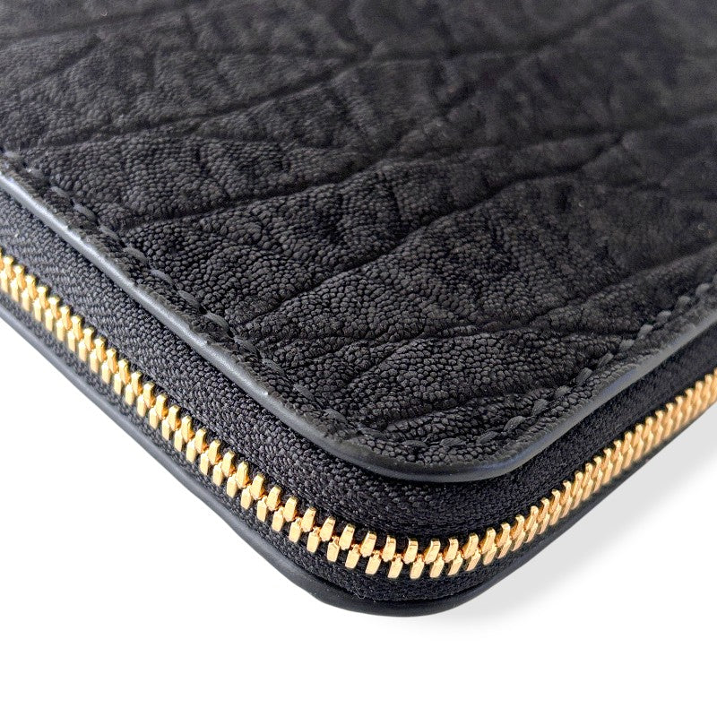 サムライクラフト  オーガナイザー財布 エレファントレザー - ブラック -