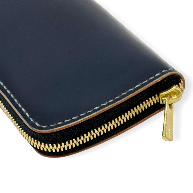 Samurai Craft サムライクラフト ラウンドファスナーロングウォレット タイプ2 ブライドルレザー ネイビー