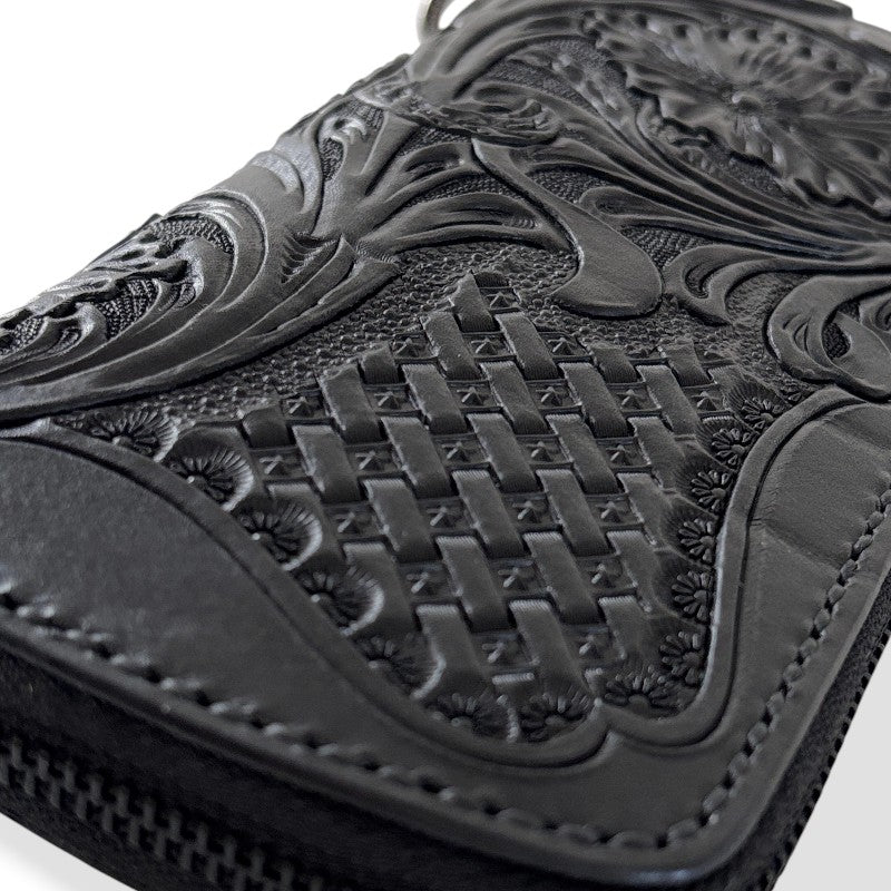 サムライクラフト シェリダンスタイルカービング ラウンドファスナー