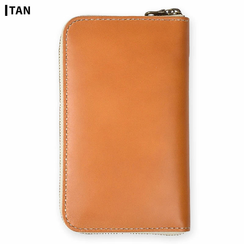 サムライクラフト ラウンドファスナー タイプ1  Lサイズサドルベーシック オイルレザー