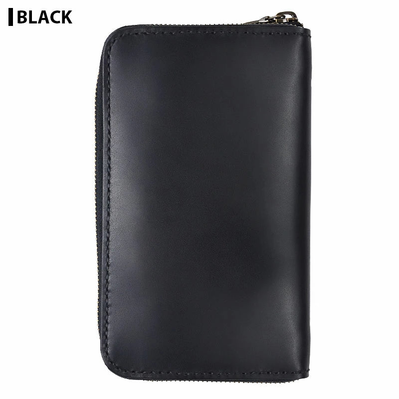 サムライクラフト ラウンドファスナー タイプ1  Lサイズサドルベーシック オイルレザー