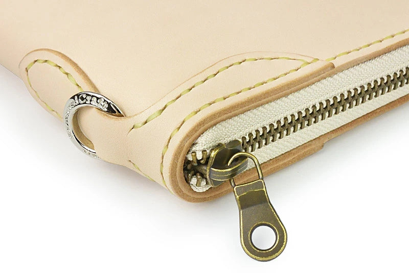 サムライクラフト ラウンドファスナー ロングウォレット タイプ1 Lサイズ サドルベーシック オイルレザー ウォレットチェーン対応