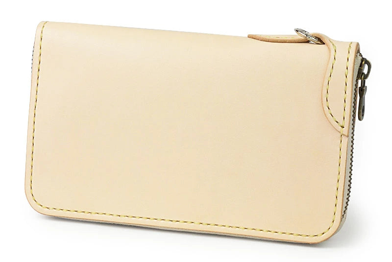 サムライクラフト ラウンドファスナー ロングウォレット タイプ1 Lサイズ サドルベーシック オイルレザー ウォレットチェーン対応