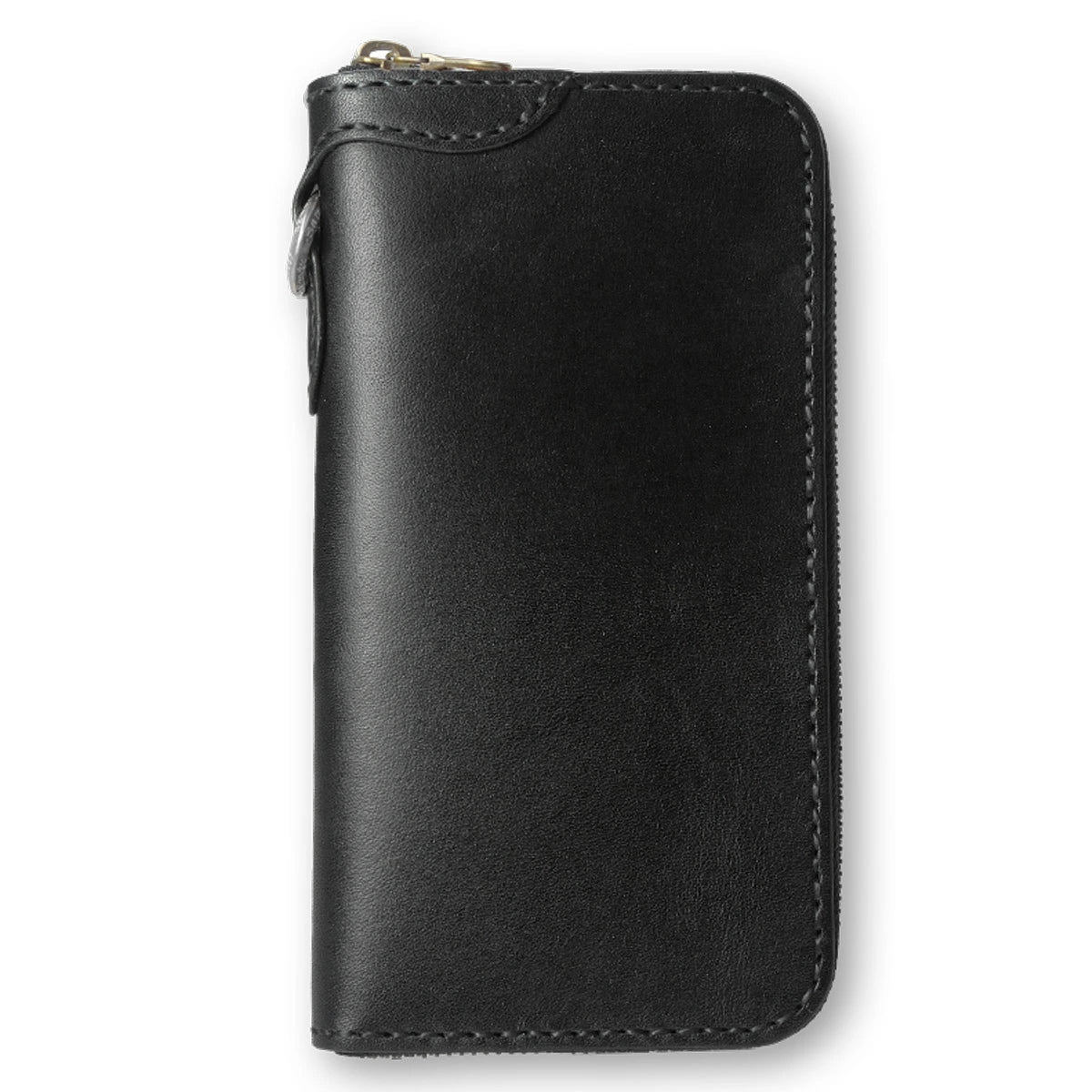 サムライクラフト ラウンドファスナー ロングウォレット タイプ1 サドルベーシック オイルレザー ウォレットチェーン対応