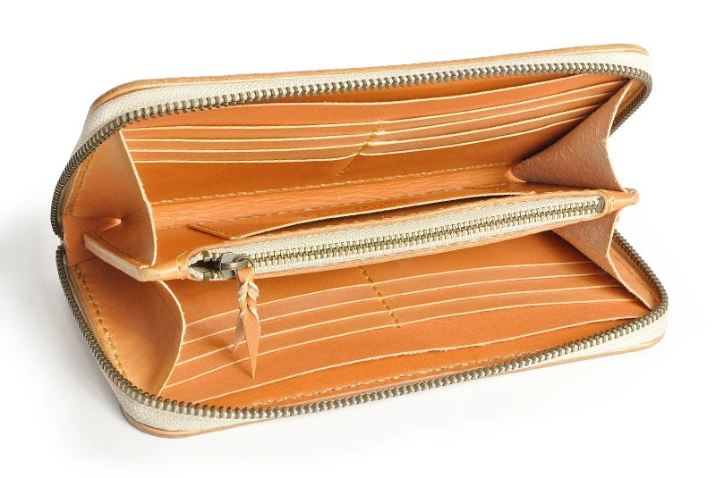 サムライクラフト ラウンドファスナー ロングウォレット タイプ1 バスケットウィーブスタンピング